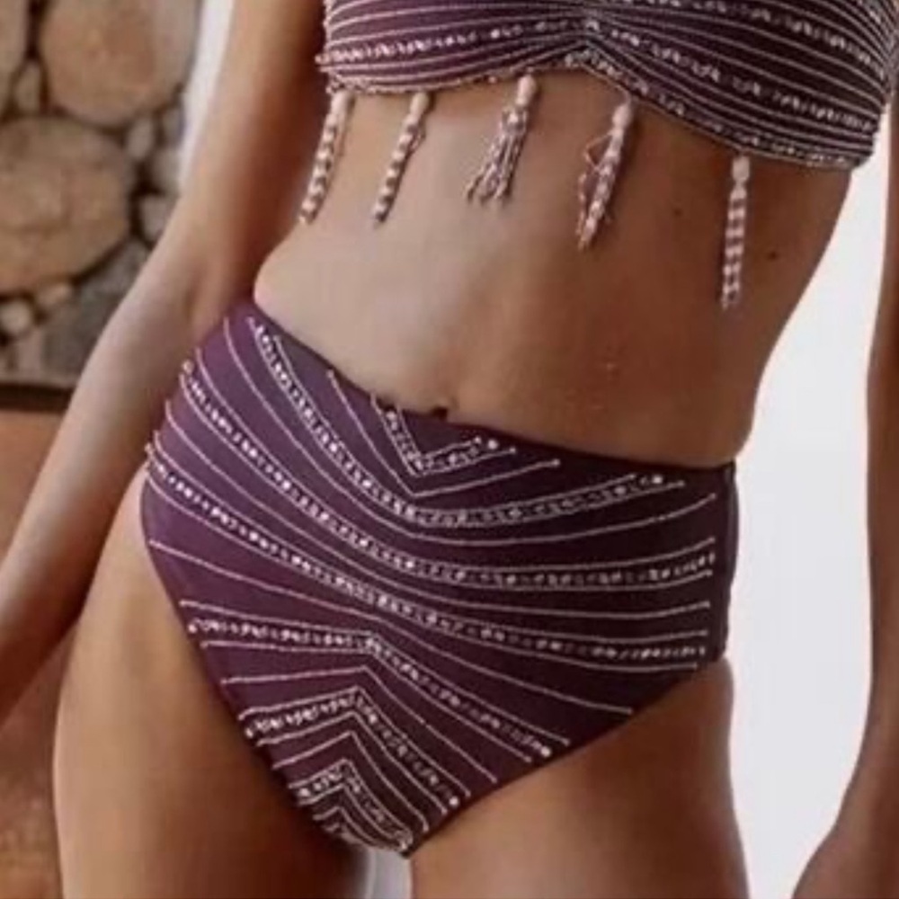 FP X Oceanus • Lara Crystal Plum Bathing Suit Bottom